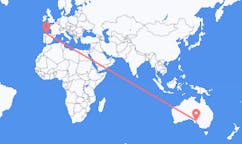 Flyrejser fra Whyalla, Australien til Santiago del Monte, Spanien