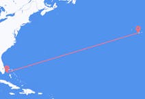 Flyrejser fra Bimini, Bahamas til Horta, Azorerne, Portugal