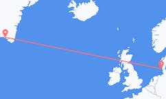 Flights from Qaqortoq to Westerland