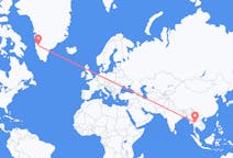 Flyg från Sukhothai-provinsen, Thailand till Kangerlussuaq, Grönland