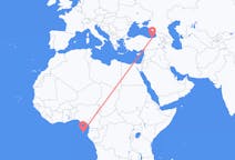 Flyreiser fra São Tomé, til Trabzon