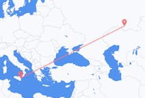 Fly fra Orenburg til Catania