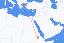 Flyrejser fra Gonder, Etiopien til Izmir, Tyrkiet