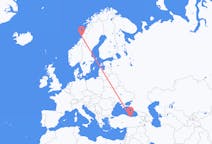 Flights from Brønnøysund, Norway to Giresun, Turkey