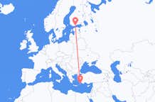 Flyreiser fra Rhodes, til Helsingfors