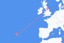 Flights from Horta, Azores, Portugal to Leeds, the United Kingdom