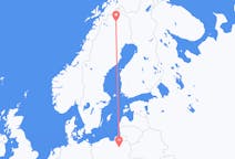Flyg från Szymany, Szczytno County till Kiruna