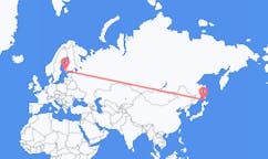 Flüge von Wakkanai, Japan nach Turku, Finnland