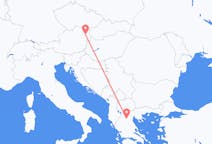 Vluchten van Kozani naar Vienna