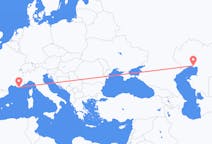 Flights from Atyrau, Kazakhstan to Toulon, France