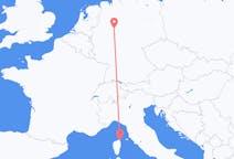 Flyrejser fra Paderborn, Tyskland til Bastia, Frankrig