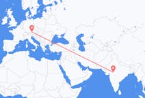Flyg från Indore, Indien till Salzburg, Österrike