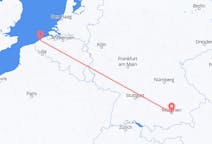 Flyg från Ostend, Belgien till München, Tyskland