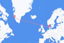 Flights from Nuuk to Billund