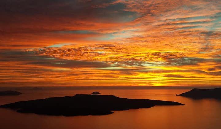 Santorini Sunset On Board 