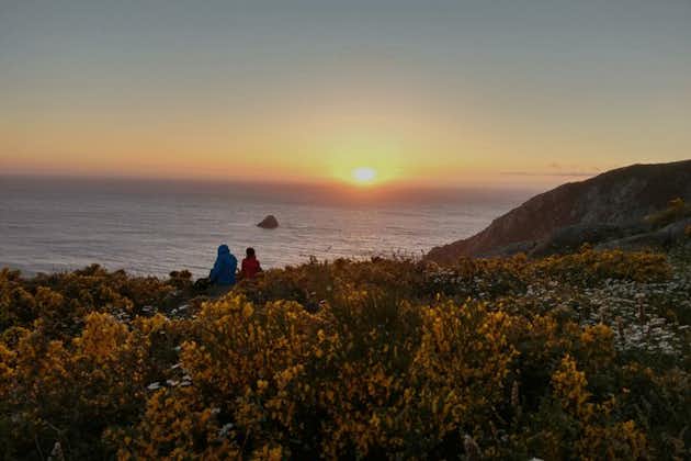 Sunset at the Finisterre Lighthouse + Muxía from Santiago