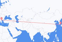 Flyrejser fra Tsushima, Japan til Thessaloniki, Grækenland