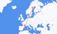Flyreiser fra Örnsköldsvik, Sverige til Girona, Spania