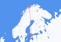 Flyg från Kardla till Sørkjosen