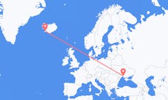 Flyg från staden Reykjavik till staden Nikolayev