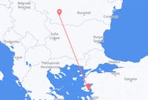 Vluchten van Craiova, Roemenië naar Mytilini, Griekenland