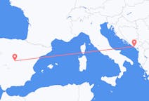 Vluchten van Tivat, Montenegro naar Madrid, Spanje