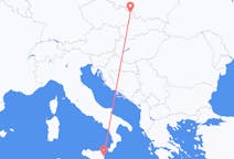 Flyrejser fra Ostrava, Tjekkiet til Catania, Italien