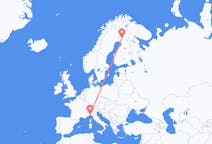 Loty z Rovaniemi, Finlandia do Genui, Włochy