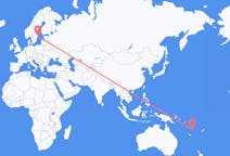 Flyreiser fra Valesdir, Vanuatu til Stockholm, Sverige