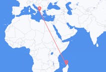 Flyrejser fra Nosy Be, Madagaskar til Korfu, Grækenland
