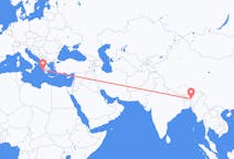 出发地 印度出发地 古瓦哈提目的地 希腊扎金索斯島的航班