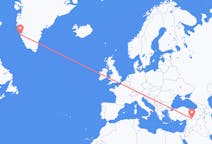 Flights from Nuuk to Şanlıurfa