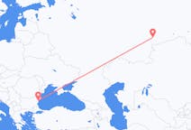 Fly fra Tjeljabinsk til Varna