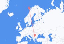 Flyrejser fra Sofia, Bulgarien til Leknes, Norge