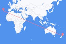 Flyrejser fra Wellington, New Zealand til Ponta Delgada, Portugal