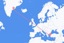 Flyreiser fra Kulusuk, Grønland til Izmir, Tyrkia