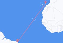 Flyrejser fra Fortaleza, Brasilien til Lanzarote, Spanien
