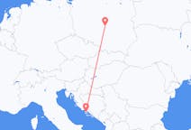 Flights from Łódź, Poland to Brač, Croatia