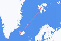 Voos de Reykjavík para Longyearbyen