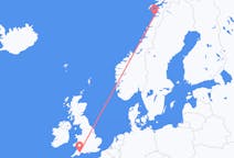 Flights from Bodø, Norway to Exeter, the United Kingdom