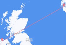 Flyg från Stavanger, Norge till Derry, Nordirland