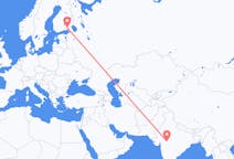 Flyreiser fra Indore, India til Villmanstrand, Finland