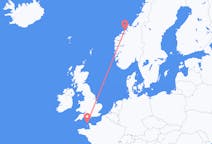 Fly fra Alderney til Kristiansund