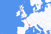 Flyreiser fra Nimes, Frankrike til Glasgow, Skottland