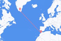 Loty z Rabat w Maroko do Narsarsuaqa na Grenlandii
