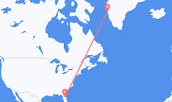 Loty z Orlando w Stanach Zjednoczonych do Maniitsoq na Grenlandii