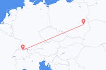Flyrejser fra Lublin til Zürich