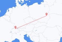 Flights from Lublin in Poland to Zürich in Switzerland
