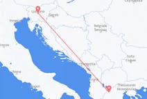 Vols depuis la ville de Ljubljana vers la ville de Kastoria