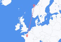 Loty z Tours, Francja z Molde, Norwegia